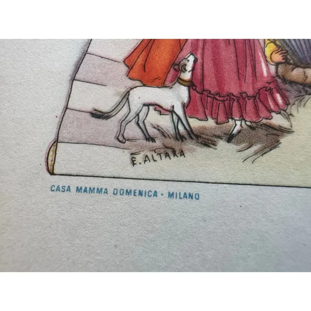 RARE Vintage Edina Altara Ventagli Serie II Promo Postcards Casa Mamma Milano